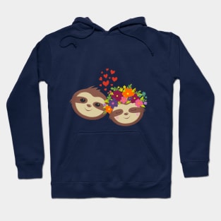 Frothy Sloth Couple Hoodie